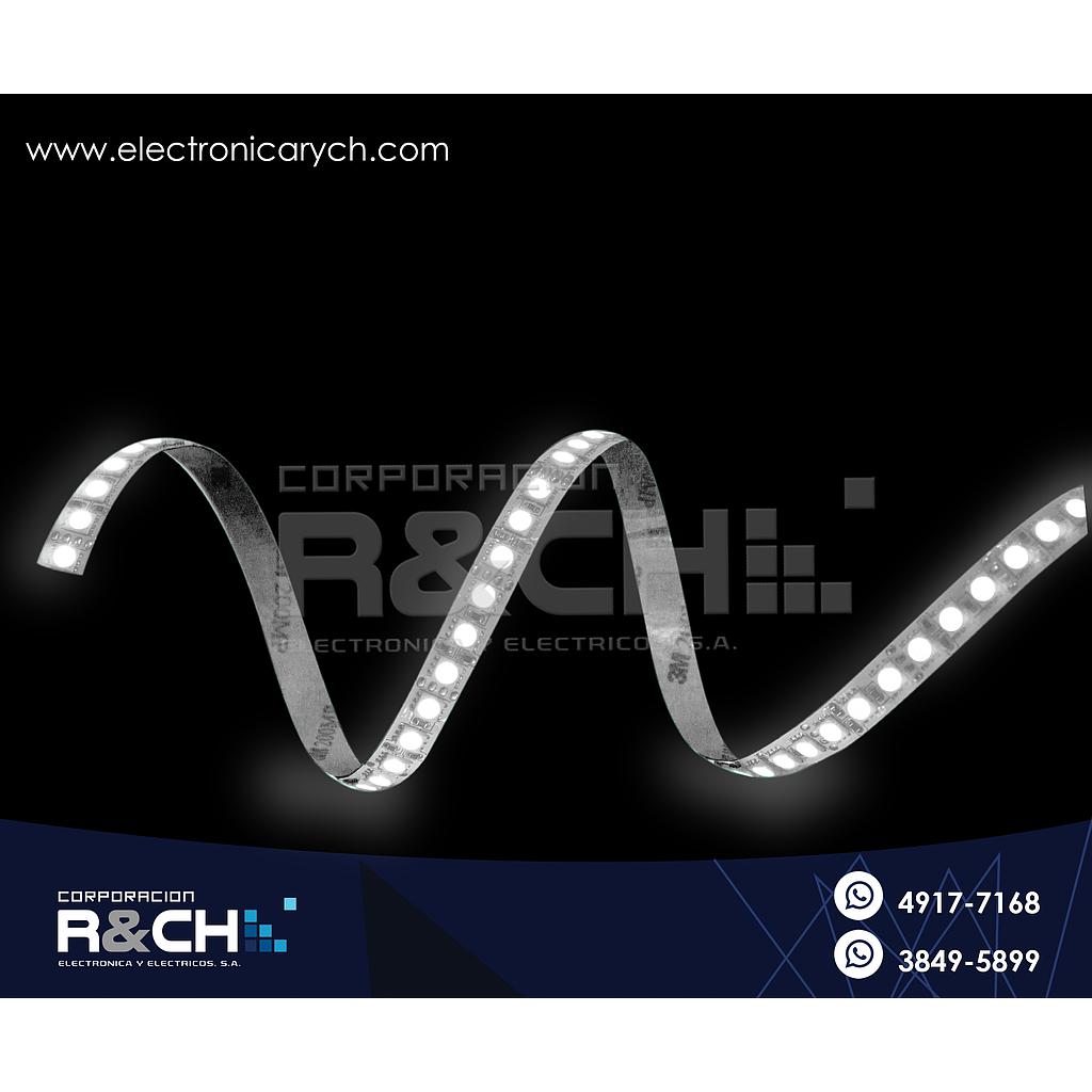 LD-3528BE tira LED flexible c-adhesivo blanco p/exterior 600LED 1 metro