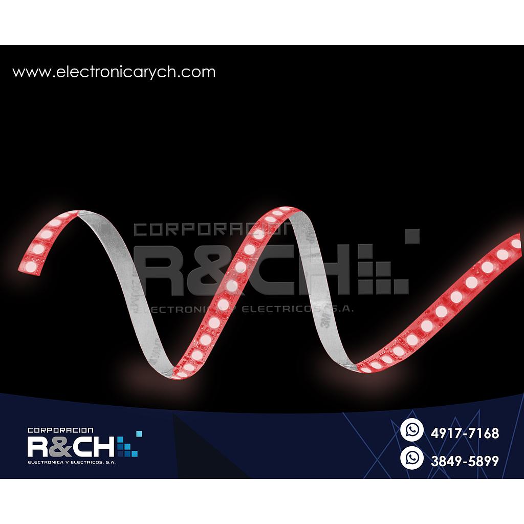 LD-3528R tira de LED rojo c-adhesivo 5m 12V 2A p/interior