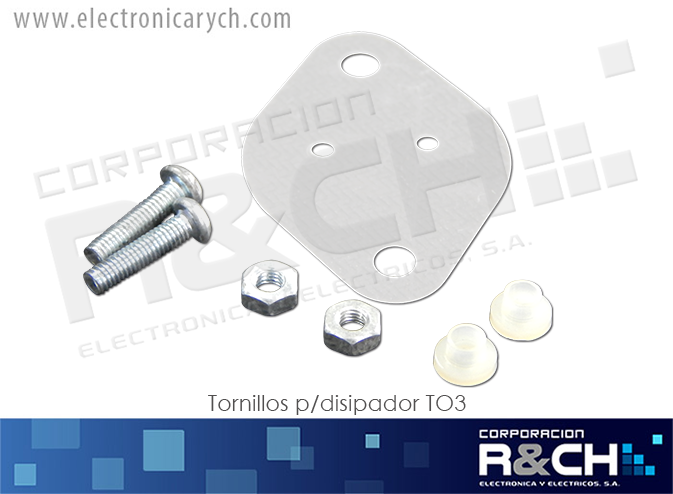 TR-TO3 tornillos p/disipador TO3