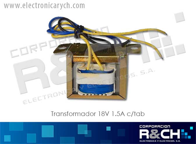 TF-18/0.5T transformador 18v 0.5A c/tab