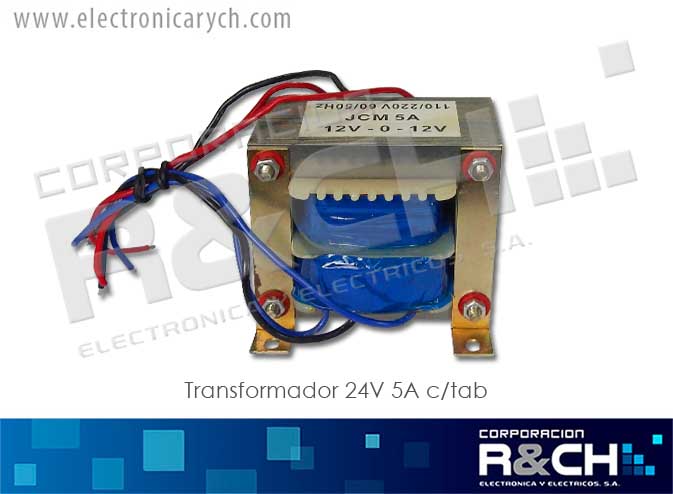 TF-24/5AT transformador 24V 5A c/tap