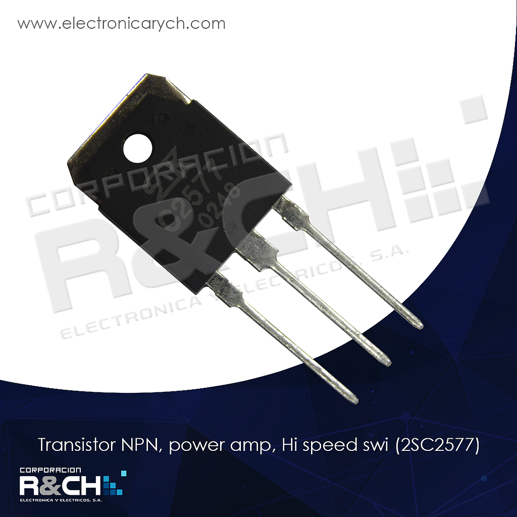 NTE36 transistor NPN, power amp, Hi speed swi (2SC2577)