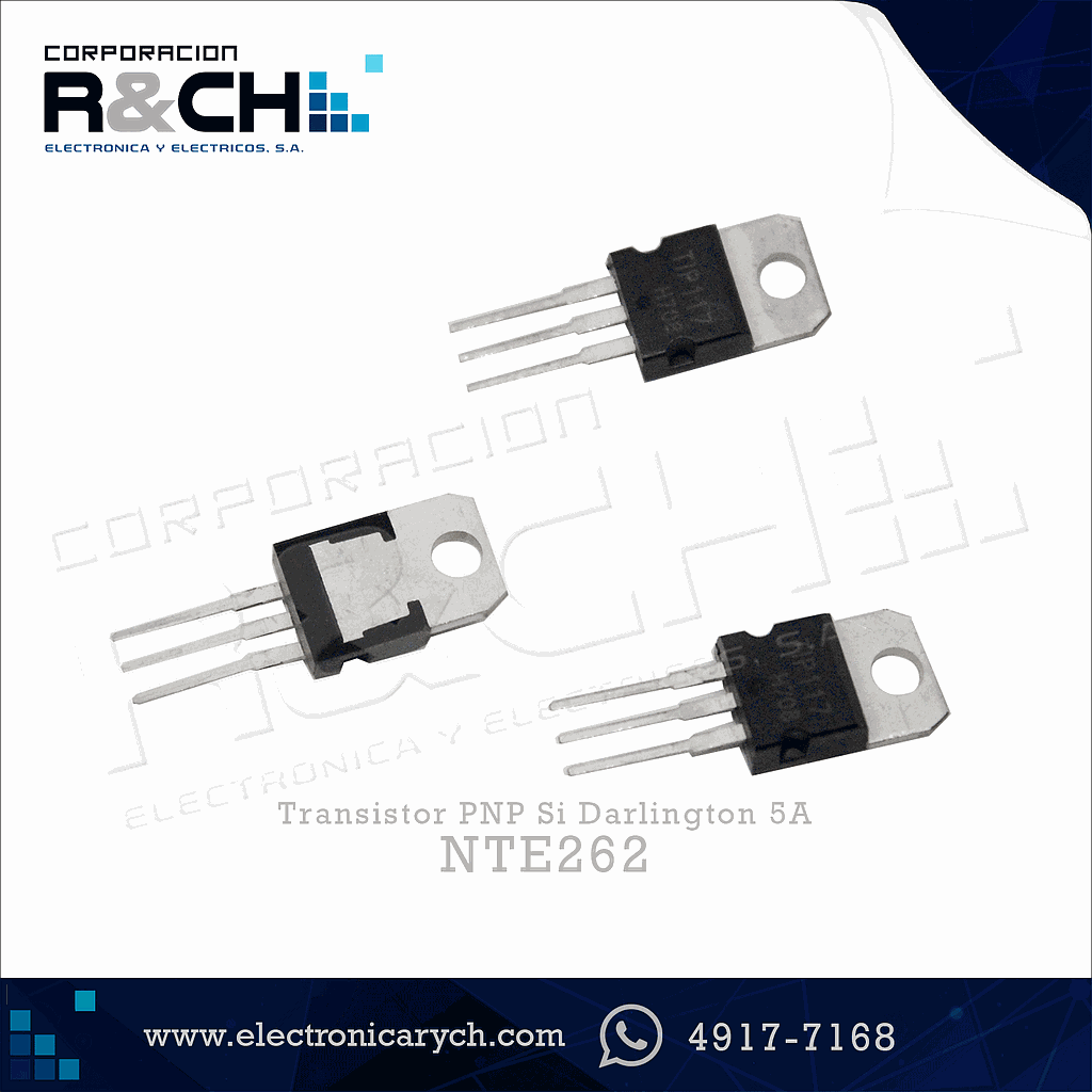 NTE262 transistor PNP Si Darlington 5A
