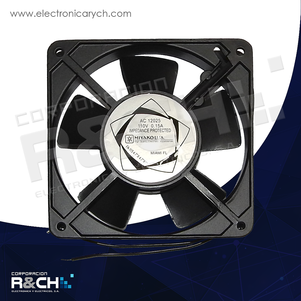 FA-115 ventilador 110V AC  4.7x4.7x1&quot;