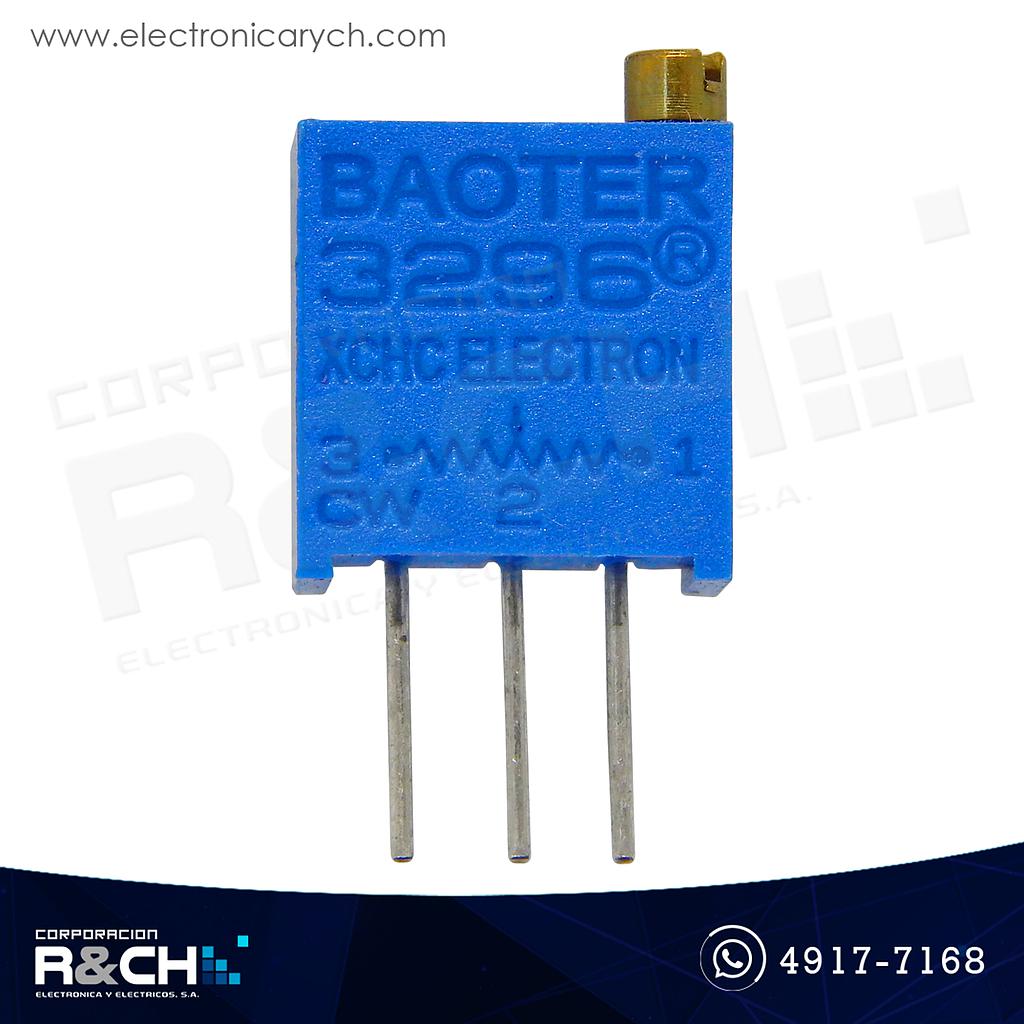 3296-100 Trimpot 100 ohm 9mm vertical cuadrado azul 101