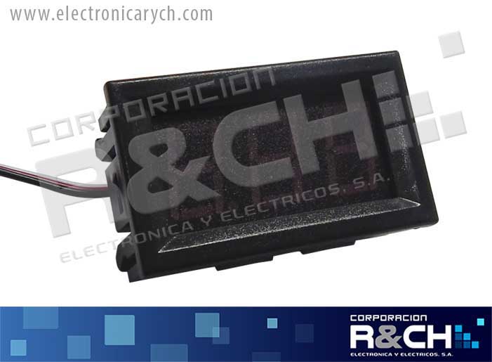 VDC030R voltimetro DC 0-30V rojo digital
