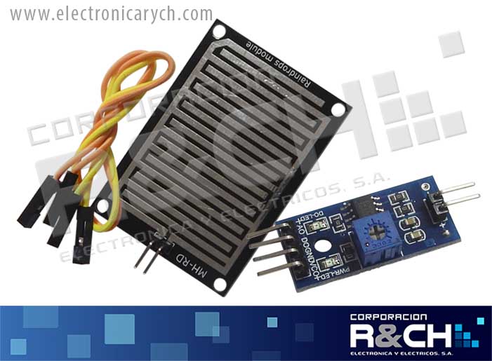MD-MHRD modulo sensor de lluvia digital negro grande + controlador