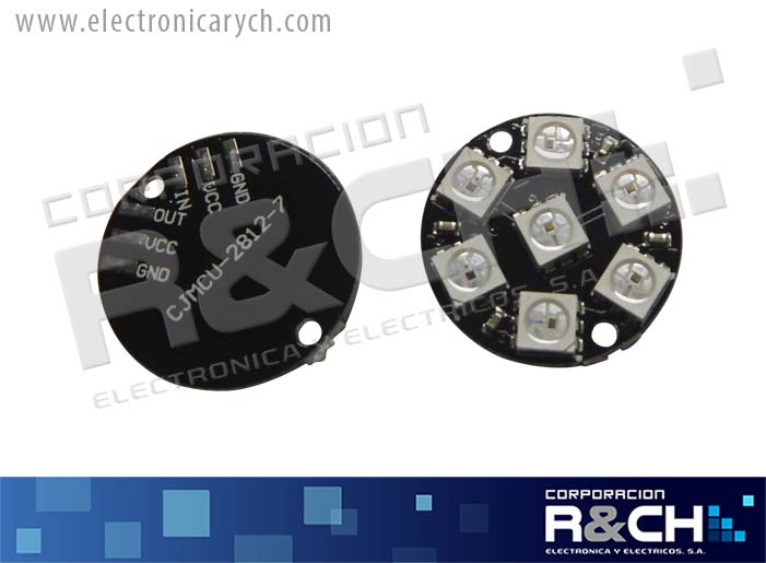 MD-2812 modulo led RGB 5050 circular 7 leds 5V