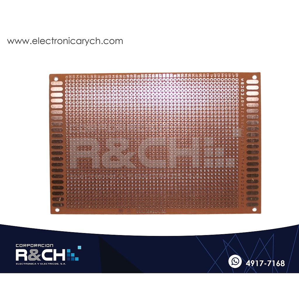 PC-CL008 Placa Perforada 15x10cm Baquelita
