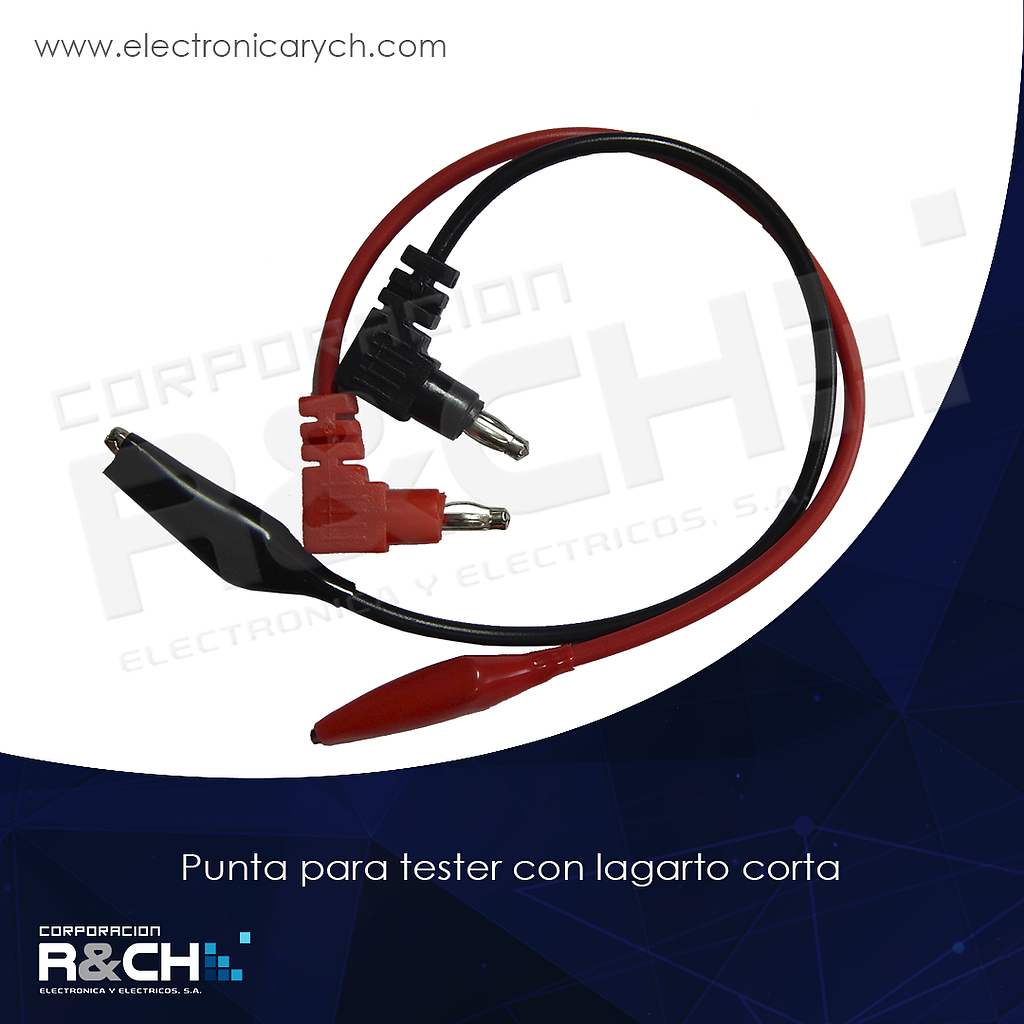 PU-1425 punta para tester con lagarto corta
