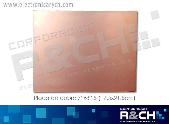 PC-C6.5D placa de cobre 7&quot;x8.5&quot; (17.5x21.5cm) doble cara baquelita
