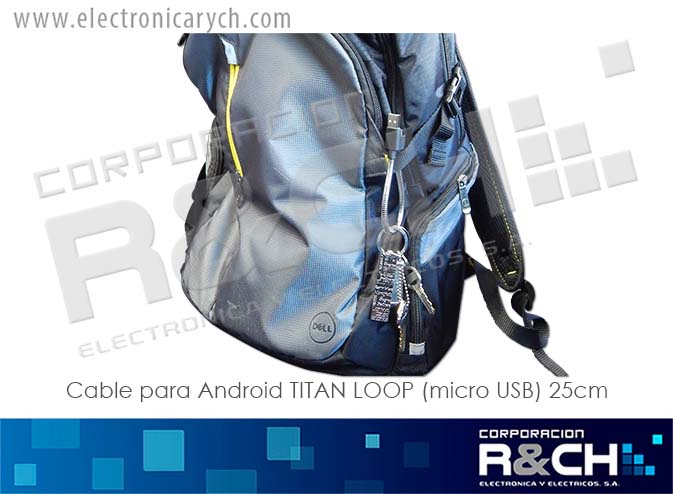 CB-LPM cable para ANDROID TITAN LOOP M (micro USB) 25cm