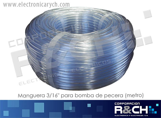 19864 manguera 3/16&quot; para bomba de pecera. metro