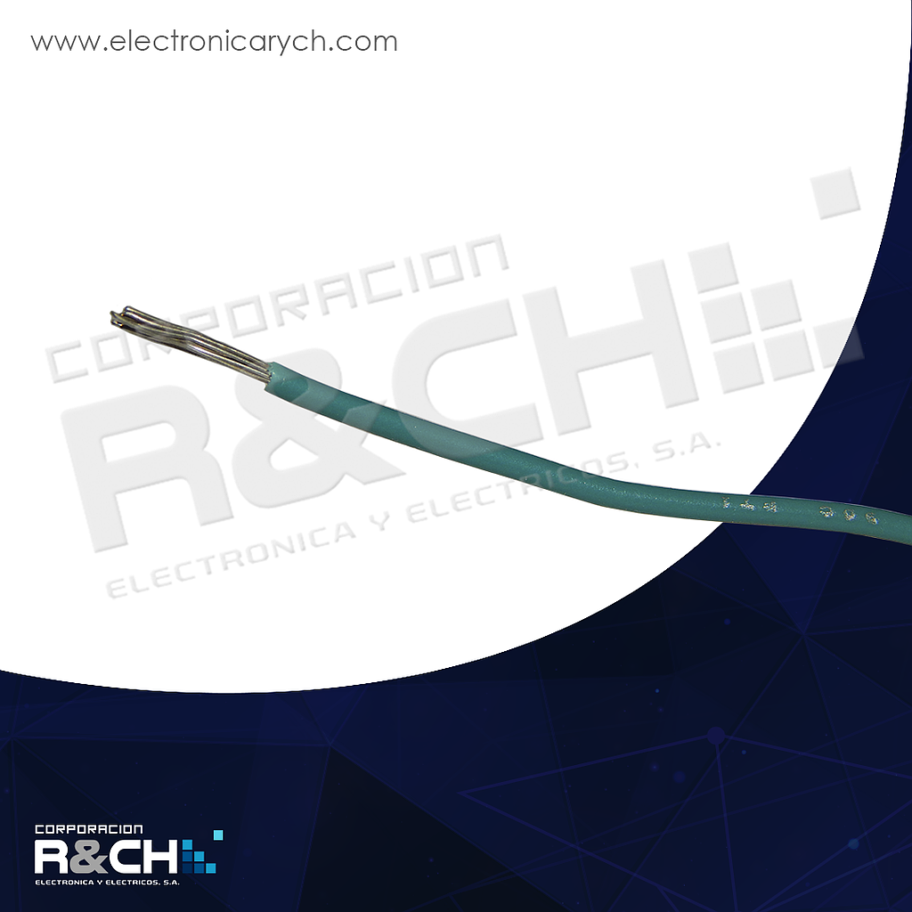 CB-20V cable 1 mt calibre 20 verde estañado