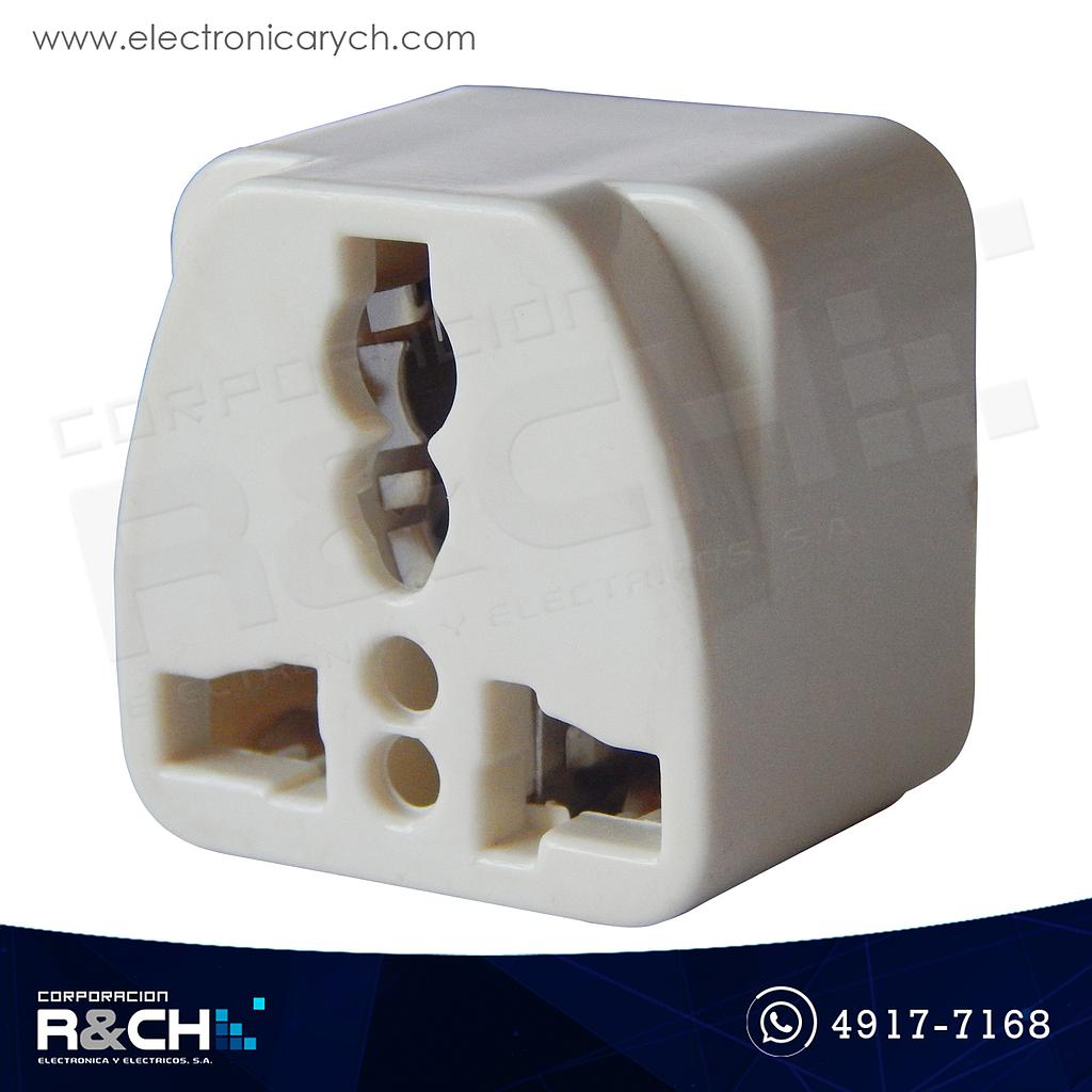 AD-U111 Adaptador americano europeo 3 pines 10A-250V beige