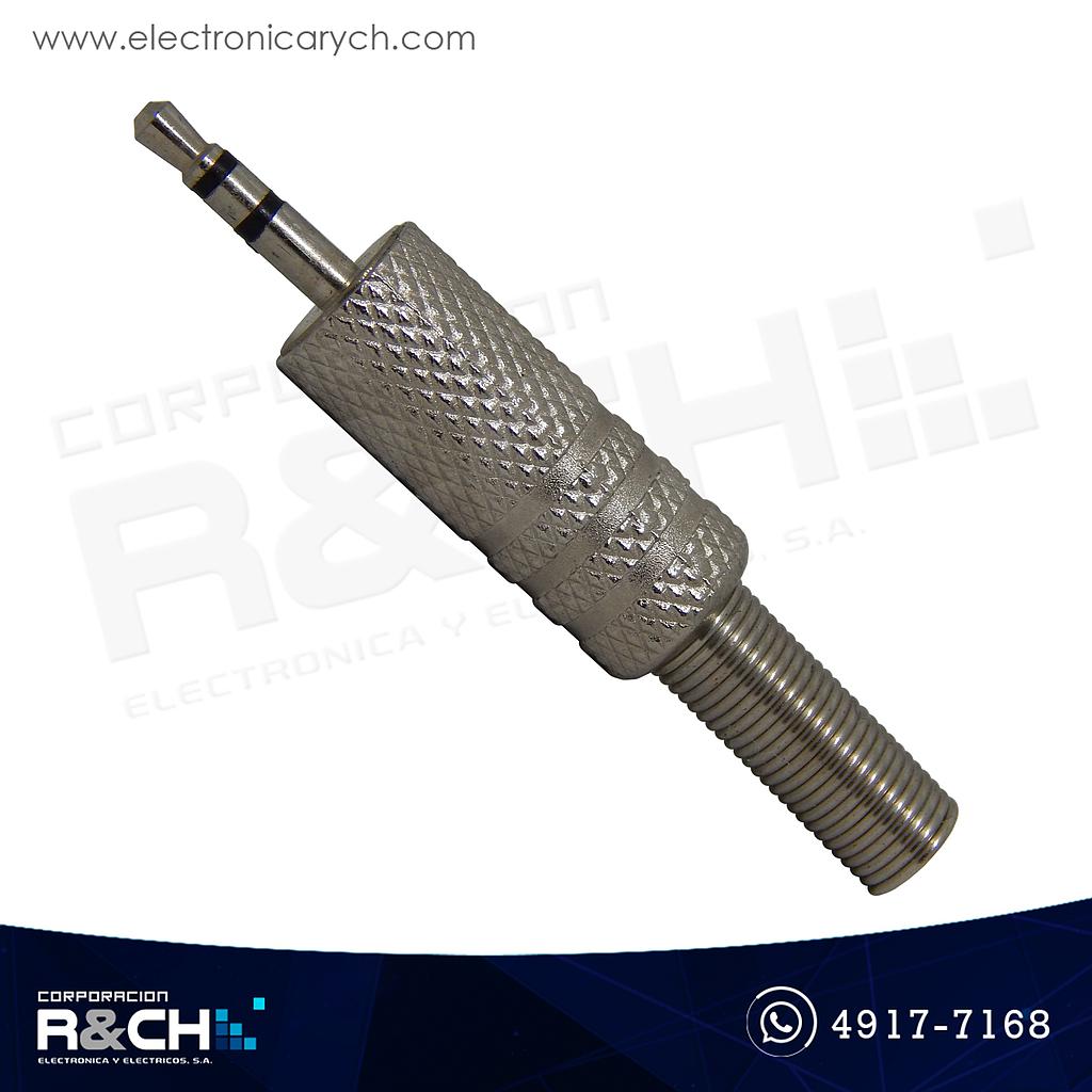 PL-1104 Plug stereo 2.5mm metalico  c/cola