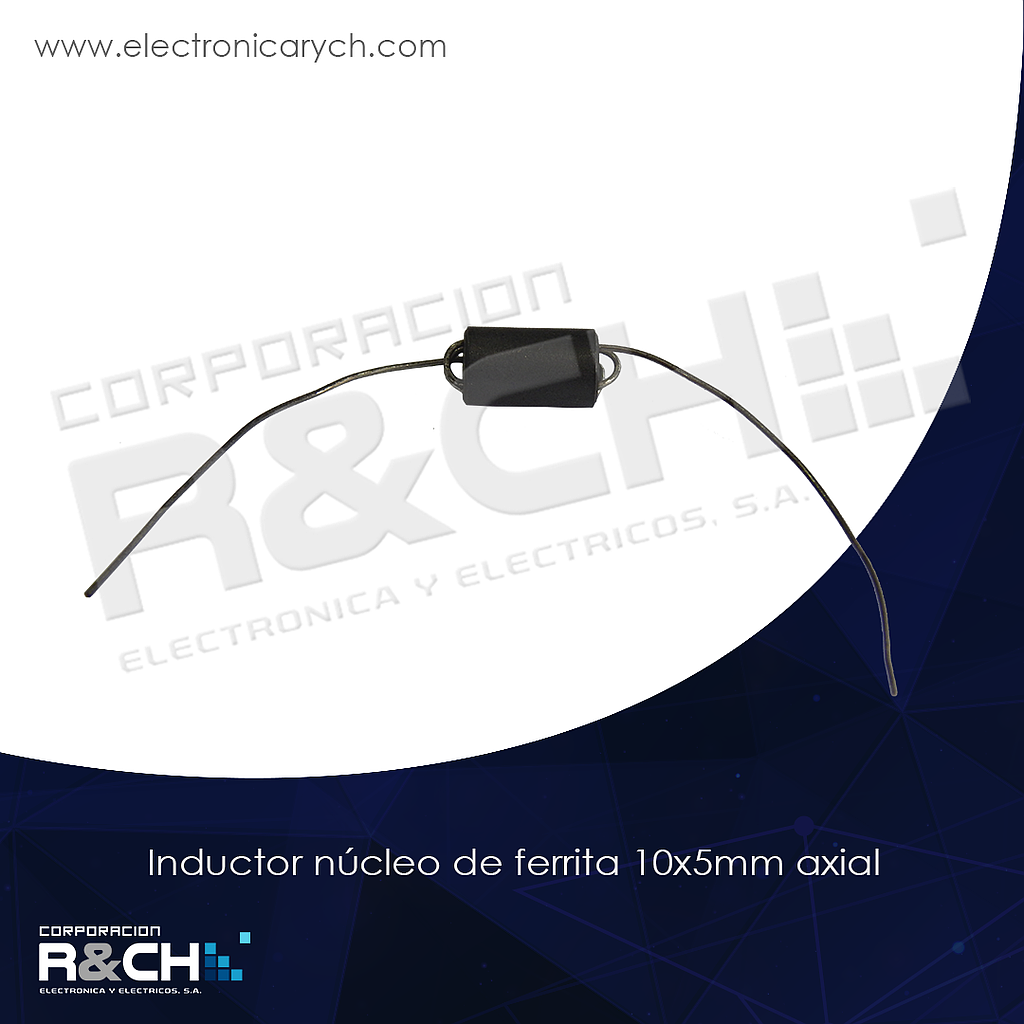ID-F inductor nucleo de ferrita 10x5mm axial