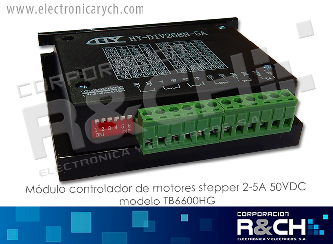 MD-268N modulo controlador de motores stepper .2-5A 50VDC model TB6600HG