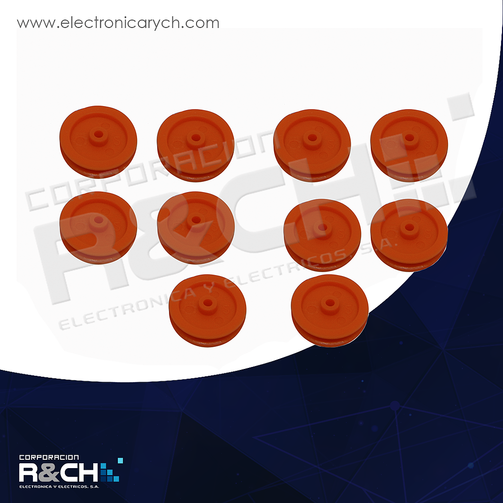 EG-182A engrane tipo polea diametro interno=1.95mm D externo 17mm