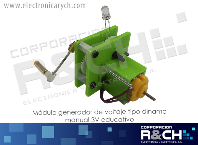 MD-GS23 modulo generador de voltaje tipo dinamo manual 3V educativo