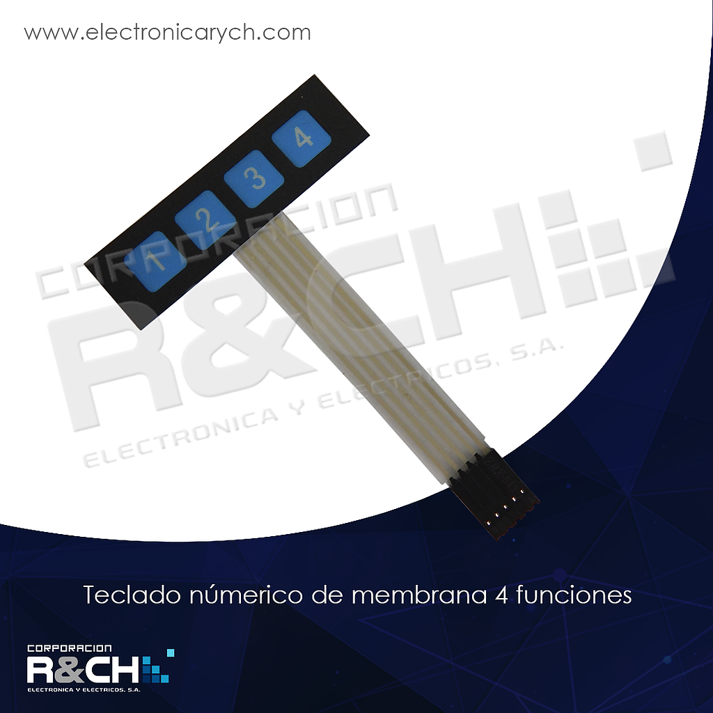 SW-TN4 Teclado Numerico de membrana 4 Funiciones