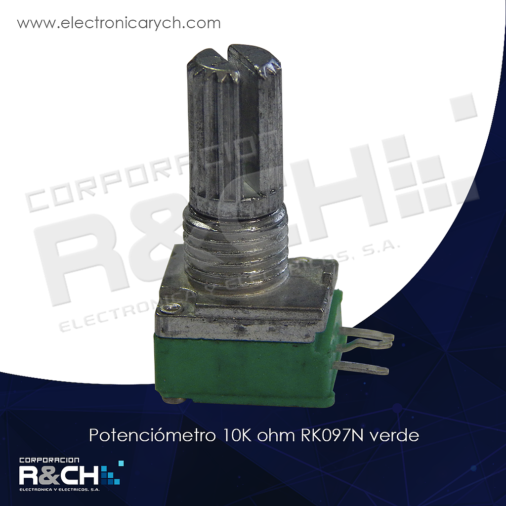 PT-10K97N potenciometro 10K ohm RK097N verde