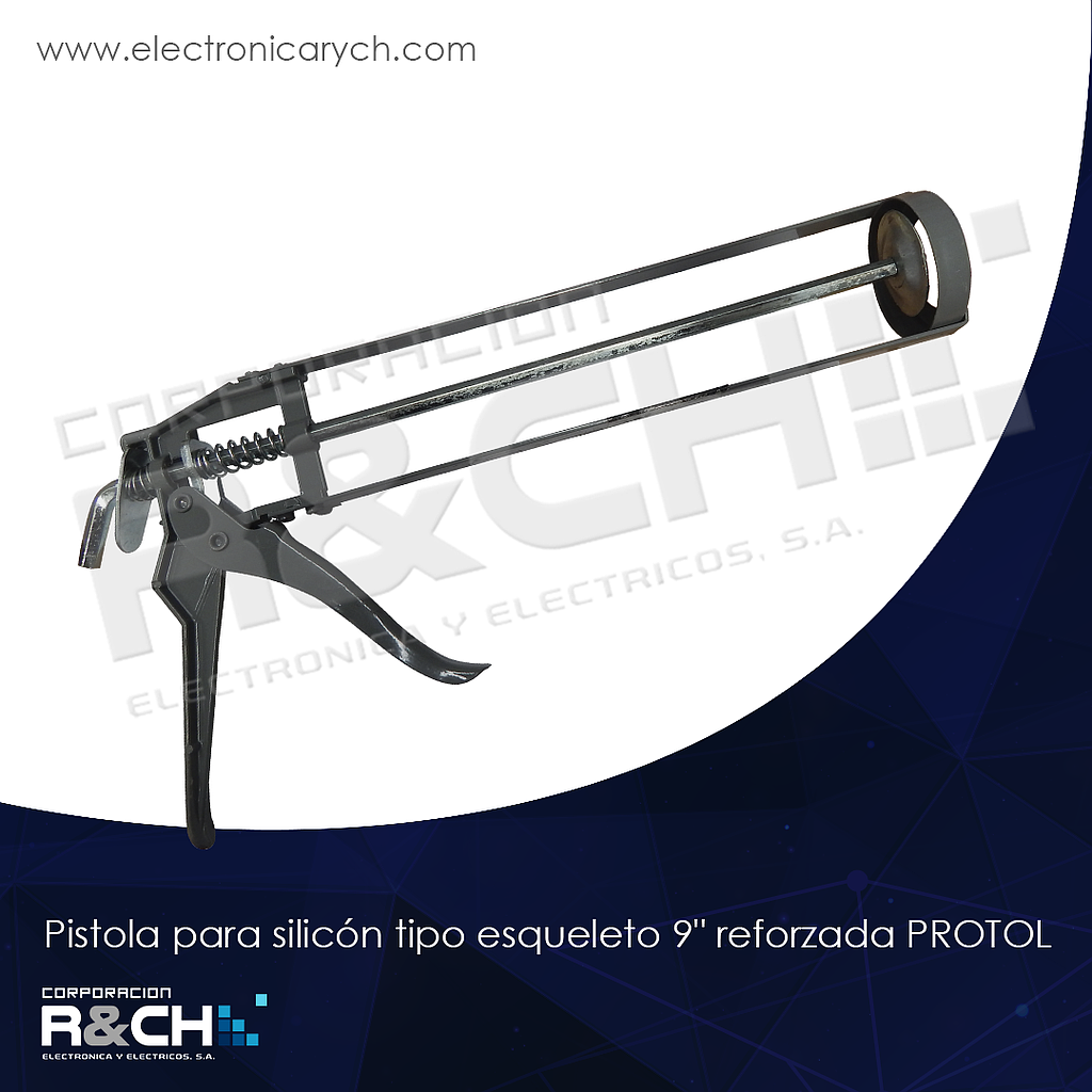 HM-80-CG3A pistola para silicon tipo esqueleto 9&quot; reforzada PROTOL