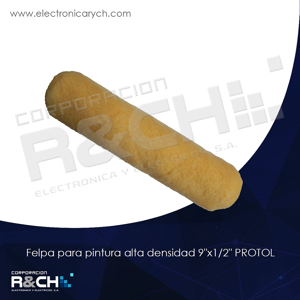 HM-80-MOP9A-1/2 felpa para pintura alta densidad 9&quot;x1/2&quot; PROTOL
