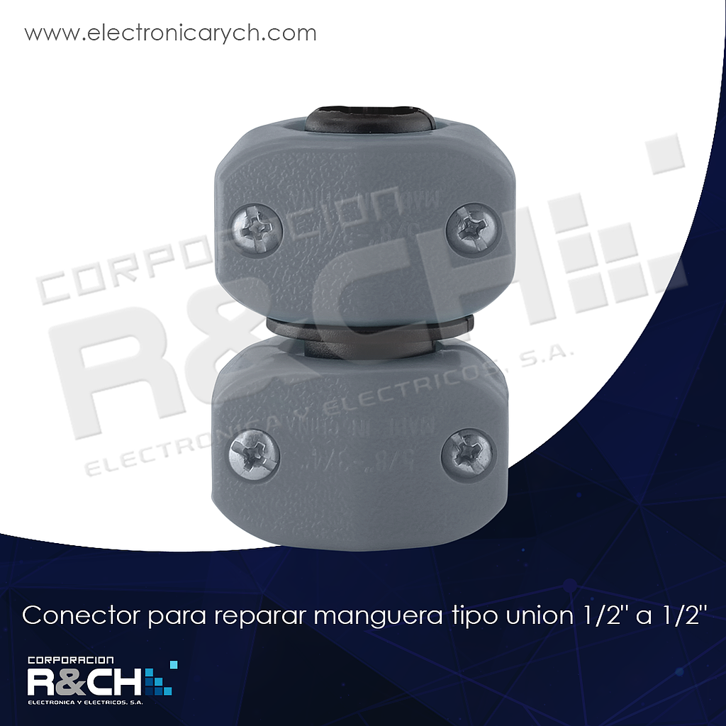 HM-80-N05 conector para reparar manguera tipo union 1/2&quot; a 1/2&quot;