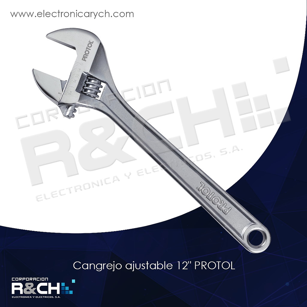 HM-90-AW12 cangrejo ajustable 12&quot; PROTOL
