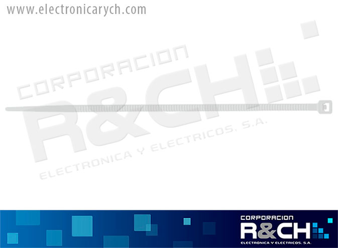 HM-CTH-6 cincho plastico para anclar en tornillo 6&quot; 30LBs 100 unidades