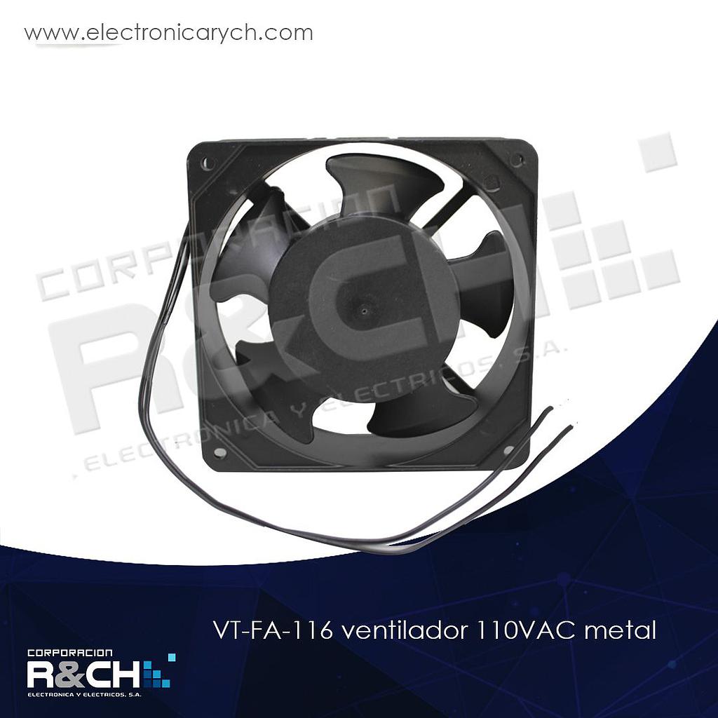 FA-116 ventilador 110VAC metal 4.7&quot;x4.7&quot;x1.5&quot; Miyako