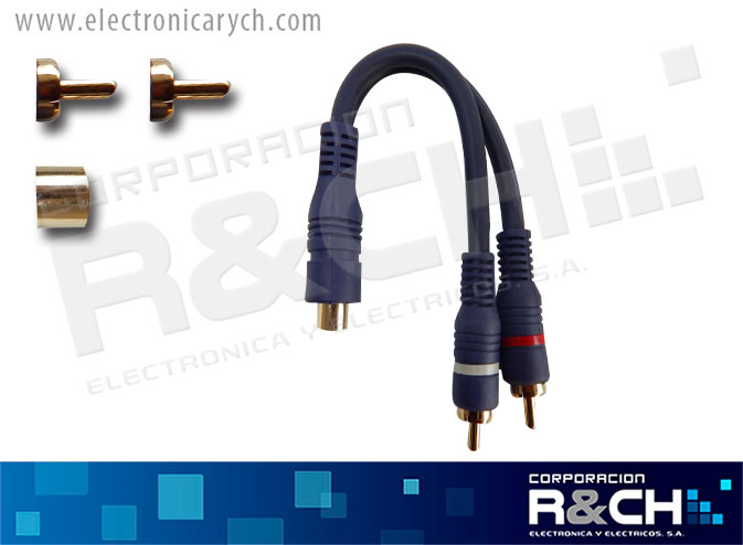 PS-213 extension RCA jack a 2 RCA plug 6&quot; Voyz