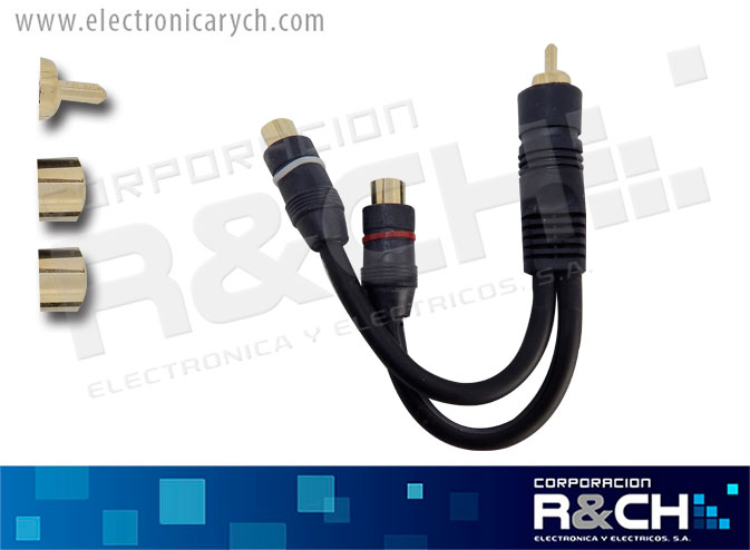 PS-219 extension plug RCA a 2 jack RCA 6&quot; Voyz