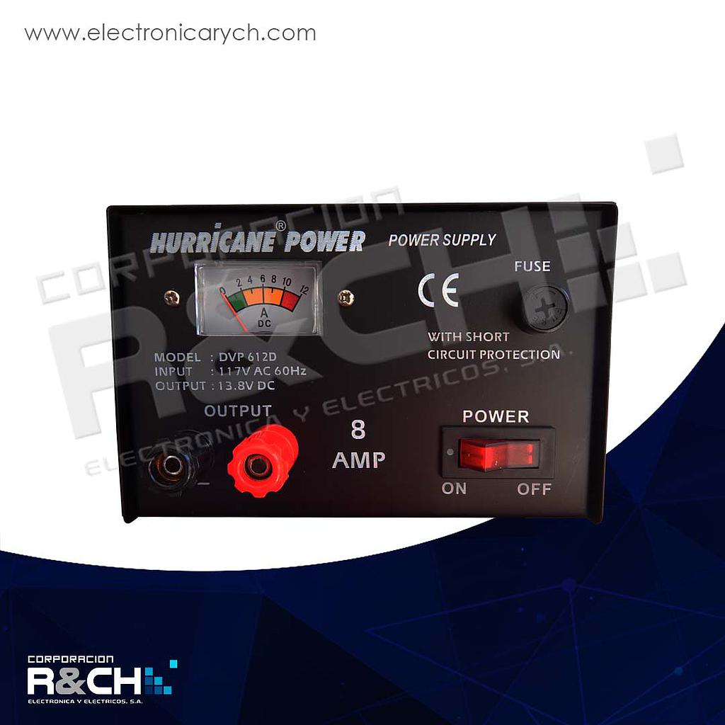 DVP-612D fuente 120VAC a 13.8VDC 8A