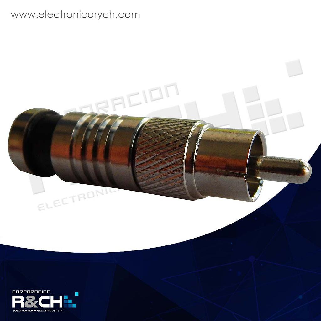F-76 plug RCA a compresión a conector RG-6