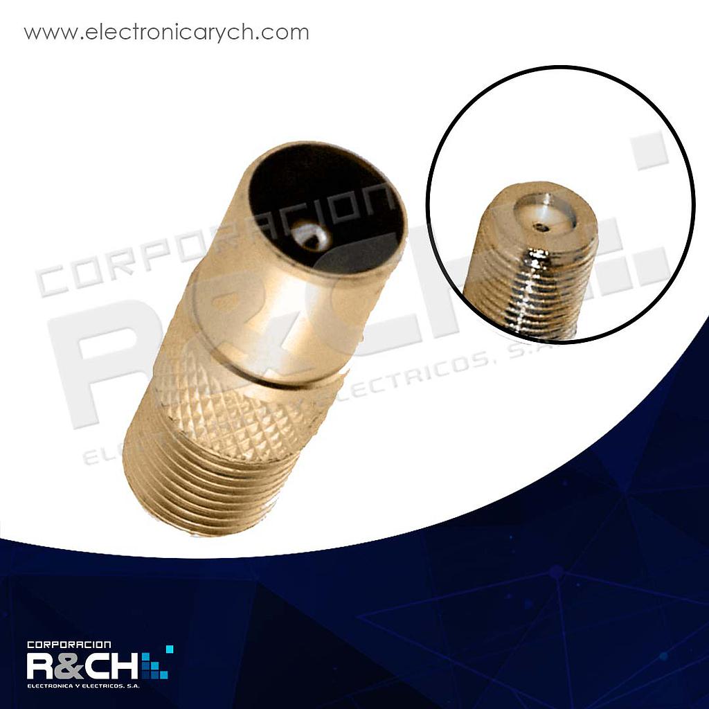 F-88 adaptador hembra coaxial a &quot;Pal&quot; plug