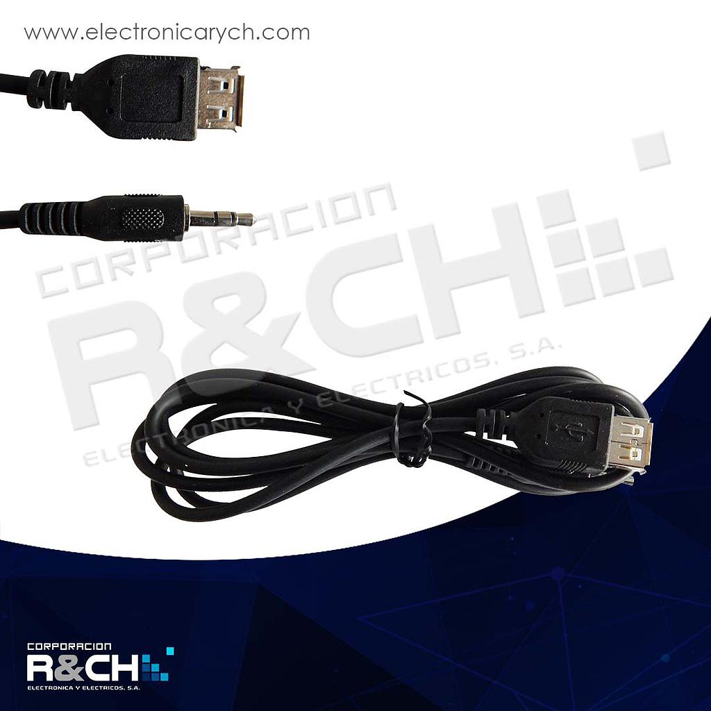 M-262 extension USB jack a plug 3.5mm stereo 2 canales 6&quot;