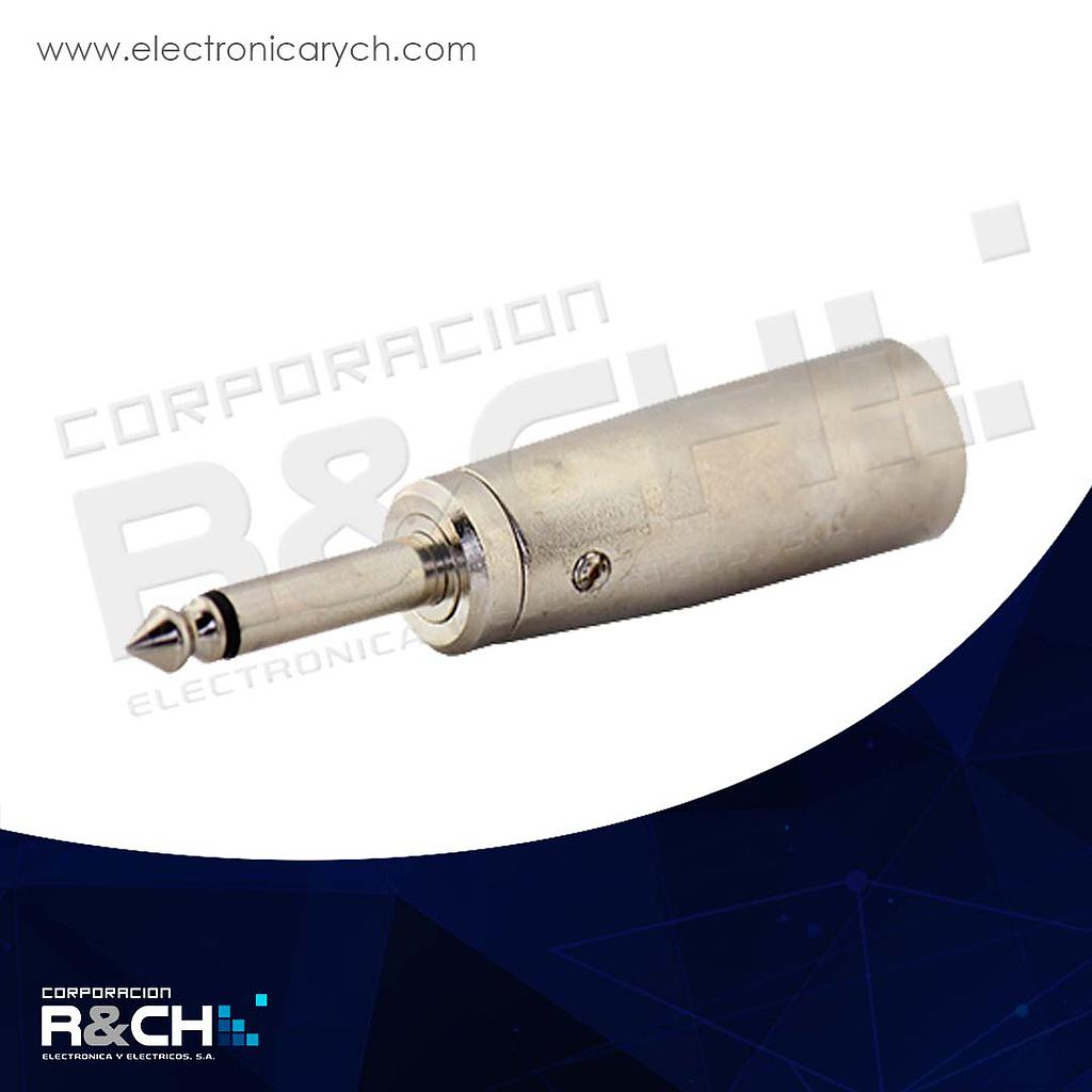 M-69 adaptador XLR macho a plug 1/4&quot; mono