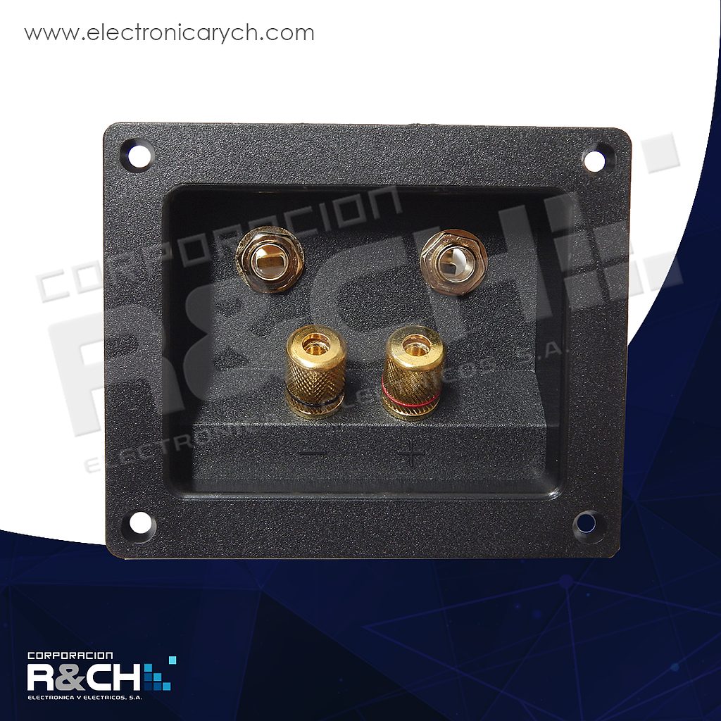 NB-518 terminal doble para bocina cuadrada HQ 3x3x1/4&quot; mono