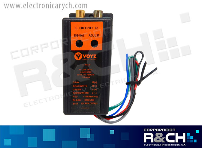 NS-70 supresor de ruido 70 Amp cable a jack RCA