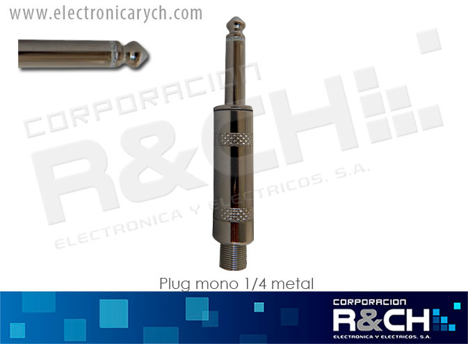 P-191A plug mono 1/4  metal