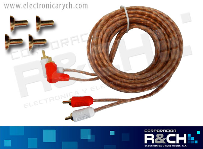 VZ-715 extension 2 plug RCA a 2 plug RCA 15 ft tipo L Voyz