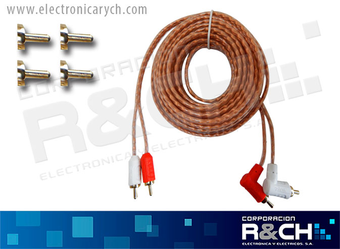 VZ-720 extension 2 plug RCA a 2 plug RCA 20 ft tipo L Voyz