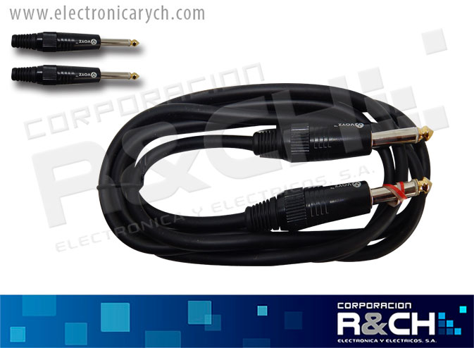VZ-M26-6FT extension plug 1/4&quot; mono a plug 1/4&quot; mono VOYZ