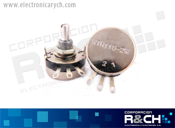 PT-1182.2K potenciometro  2.2K ohm WTH118-1A 2W