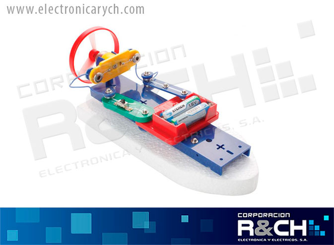 K-800 Kit de electronica para armar multiples experimentos Snap Circuit STEM