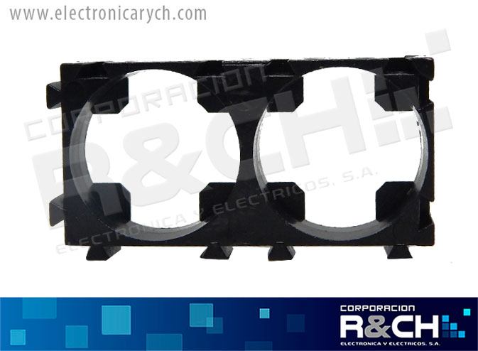 PR-18650D porta bateria doble o soporte para Bateria 18650