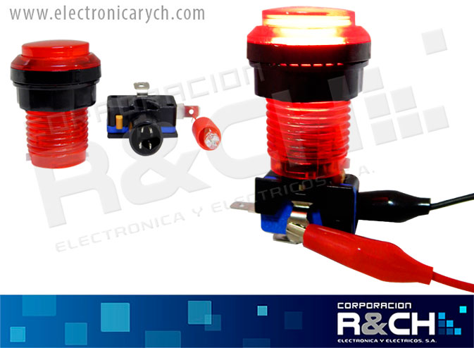 SW-32R switch para video juegos rojo 32mm