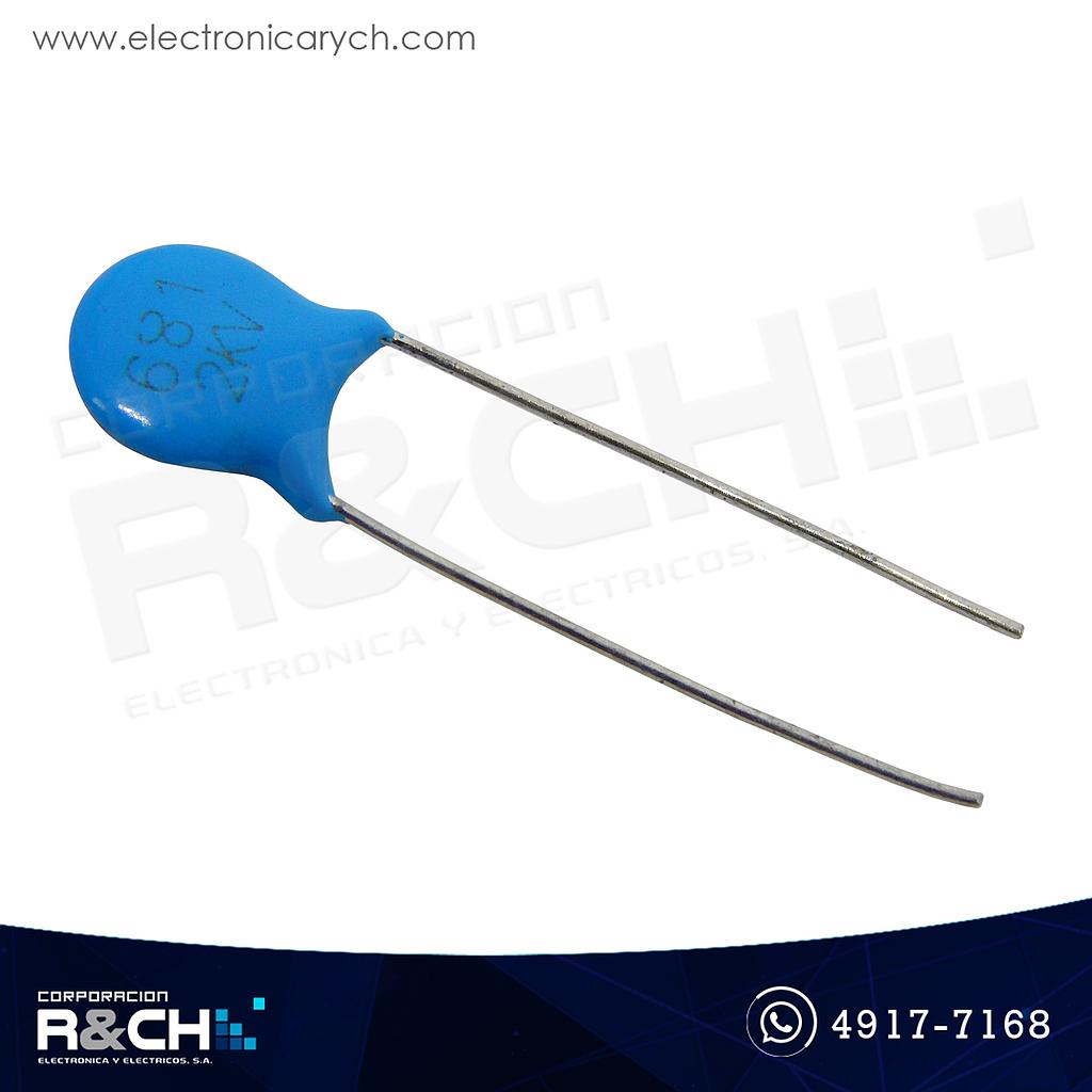 CC-680P/2K Capacitor 680pF (681)2KV